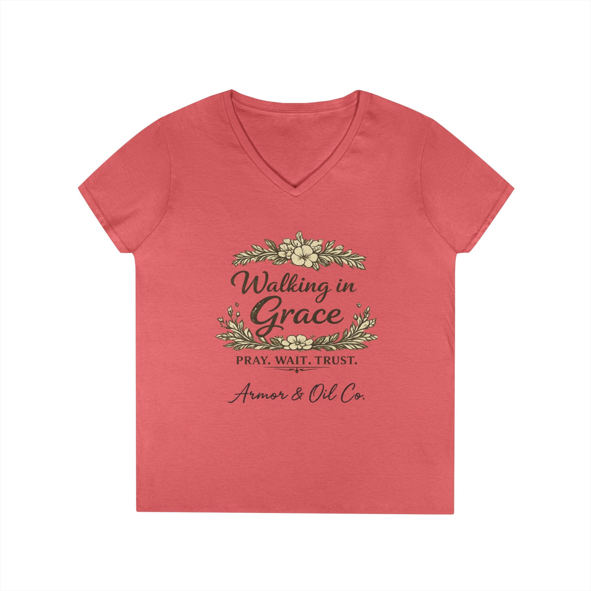 Walking in Grace – Women’s V-Neck Tee