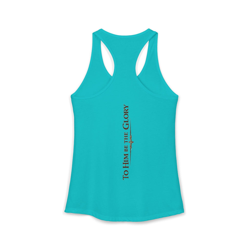 To Him Be the Glory – Women’s Racerback Tank