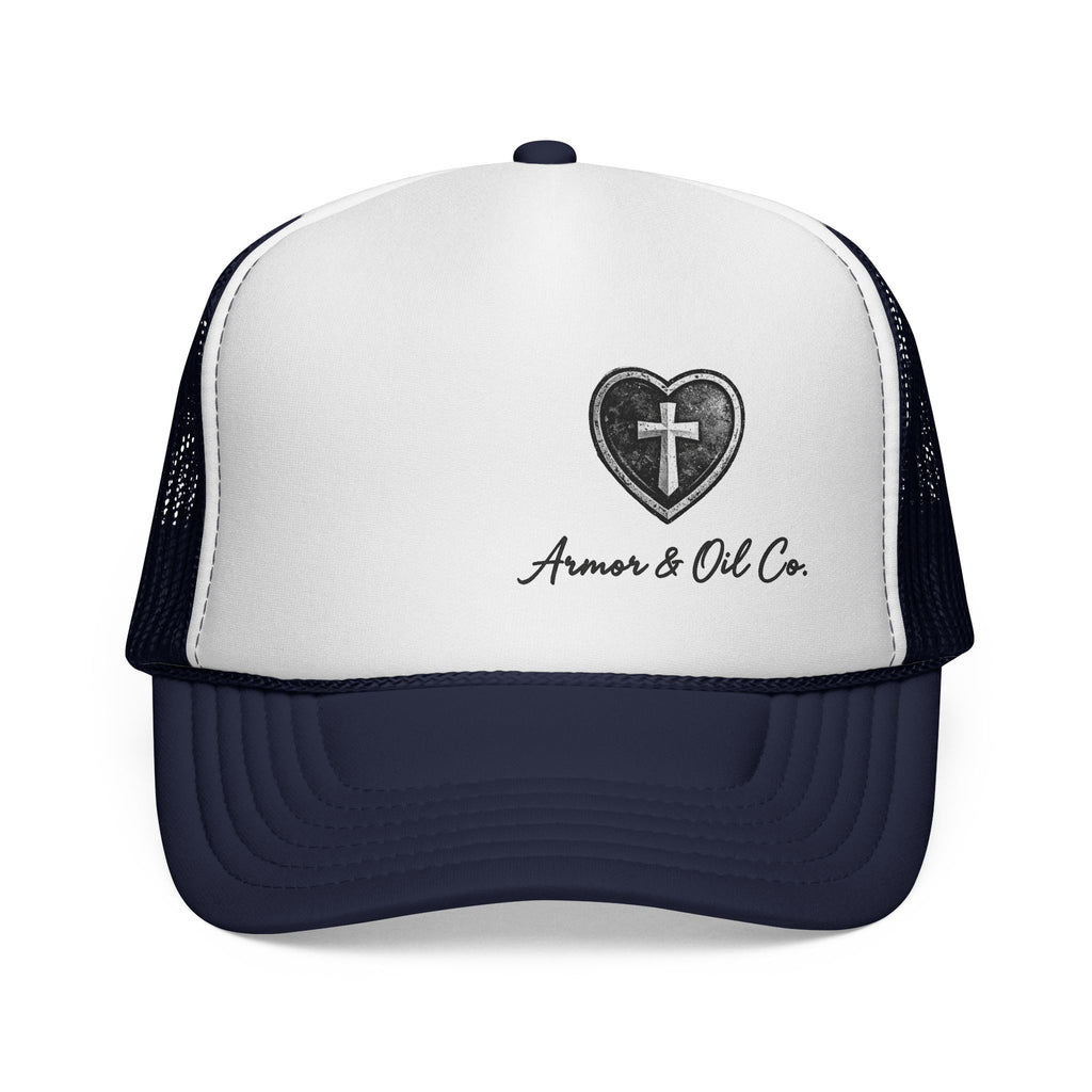 ✨🤍 Armor & Oil Co. Heart Cross Women’s Trucker Hat