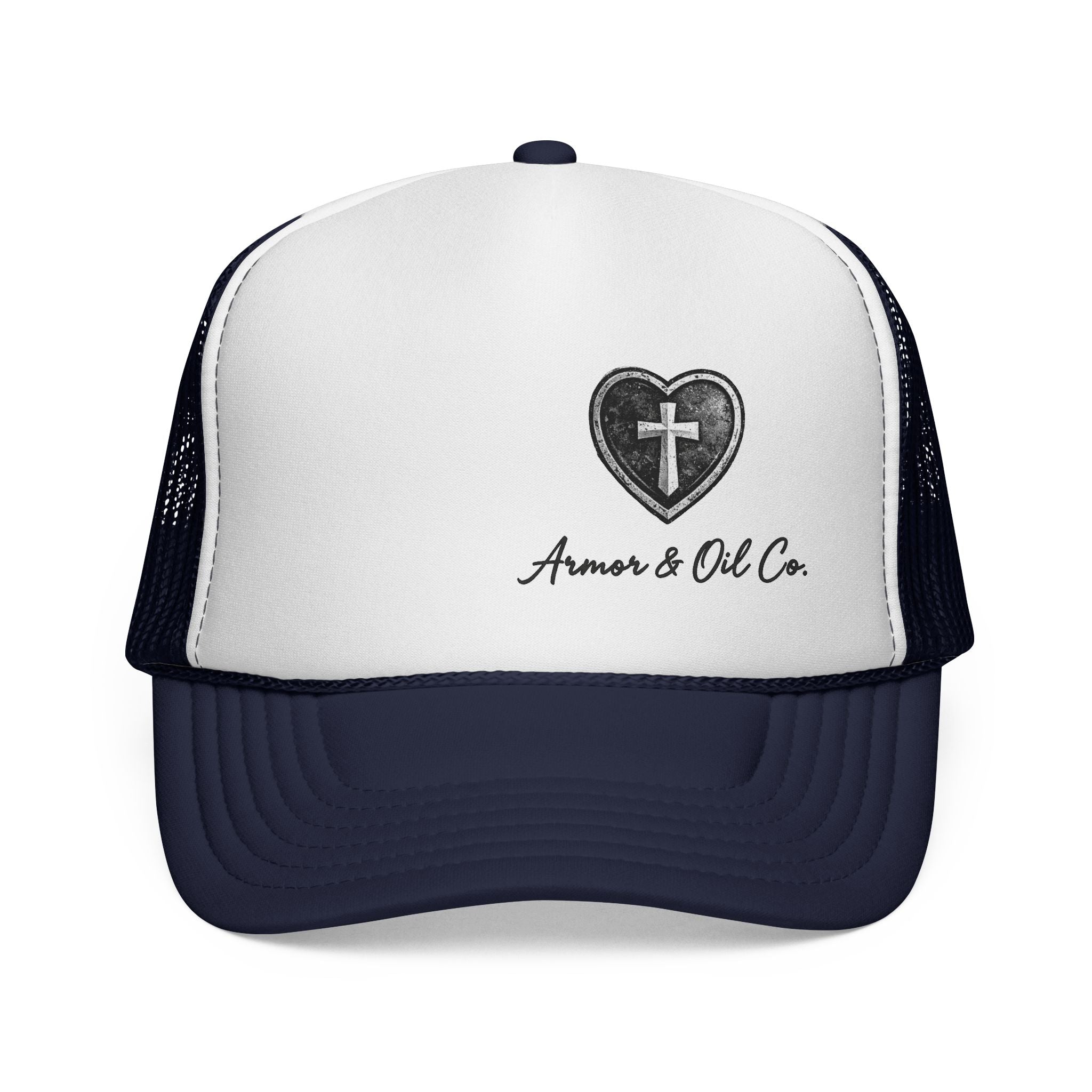 ✨🤍 Armor & Oil Co. Heart Cross Women’s Trucker Hat