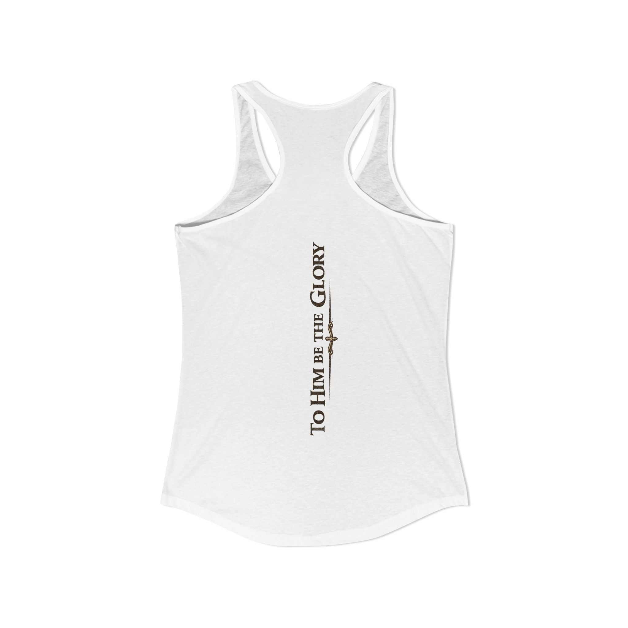 To Him Be the Glory – Women’s Racerback Tank
