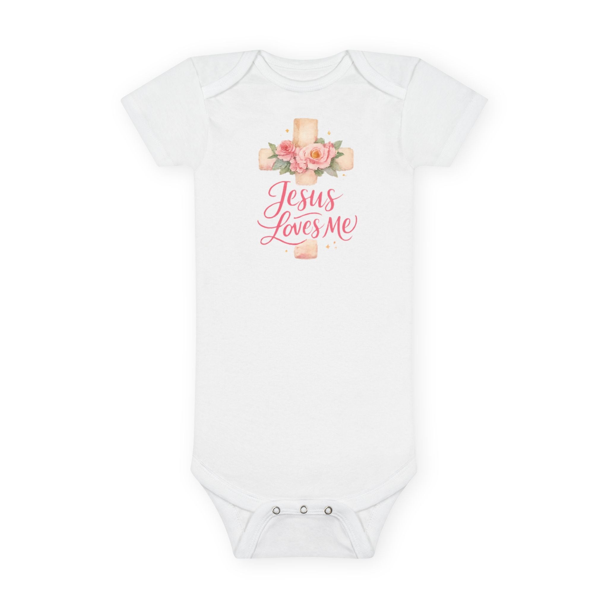 Jesus Loves Me – Baby Girl Onesie