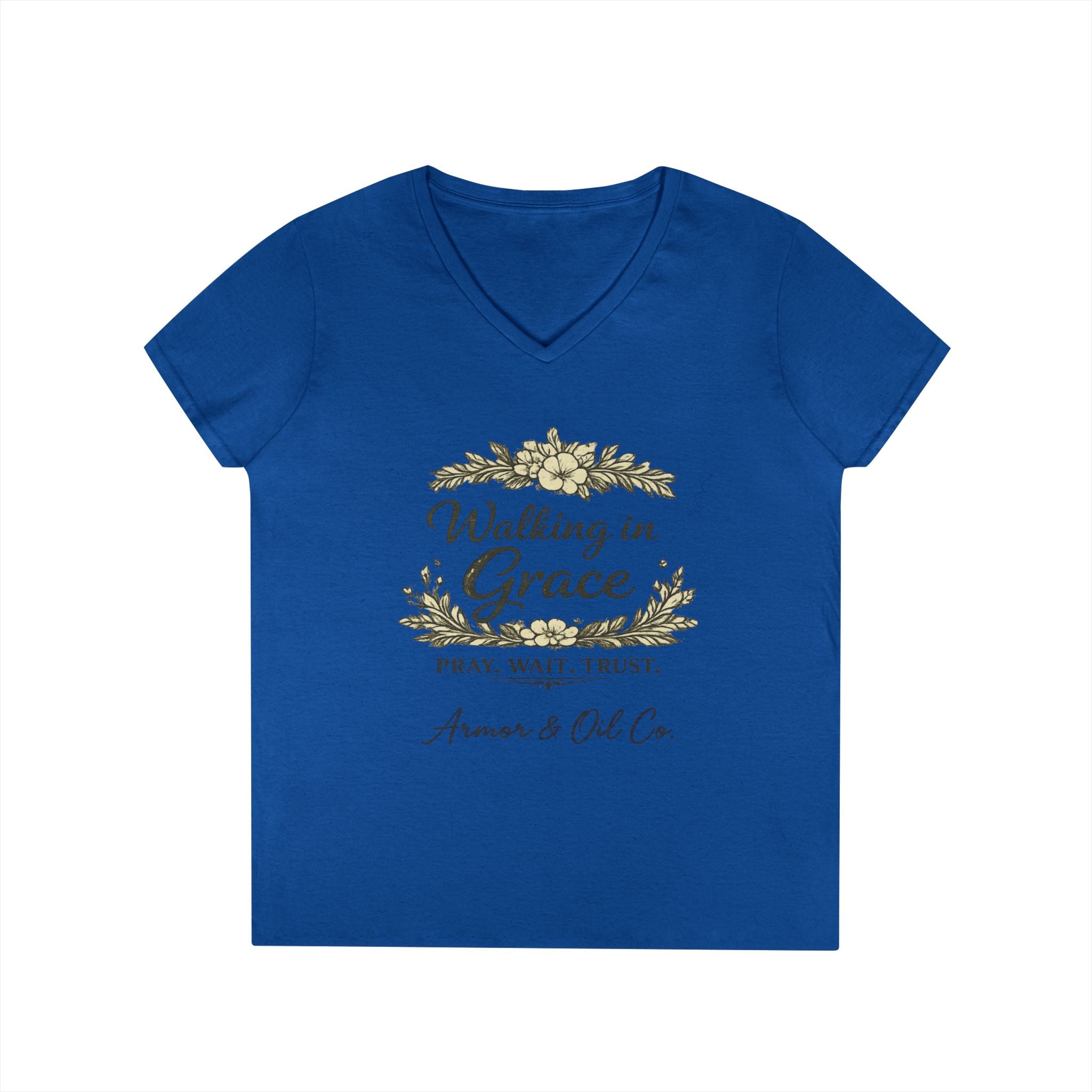 Walking in Grace – Women’s V-Neck Tee
