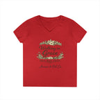 Walking in Grace – Women’s V-Neck Tee