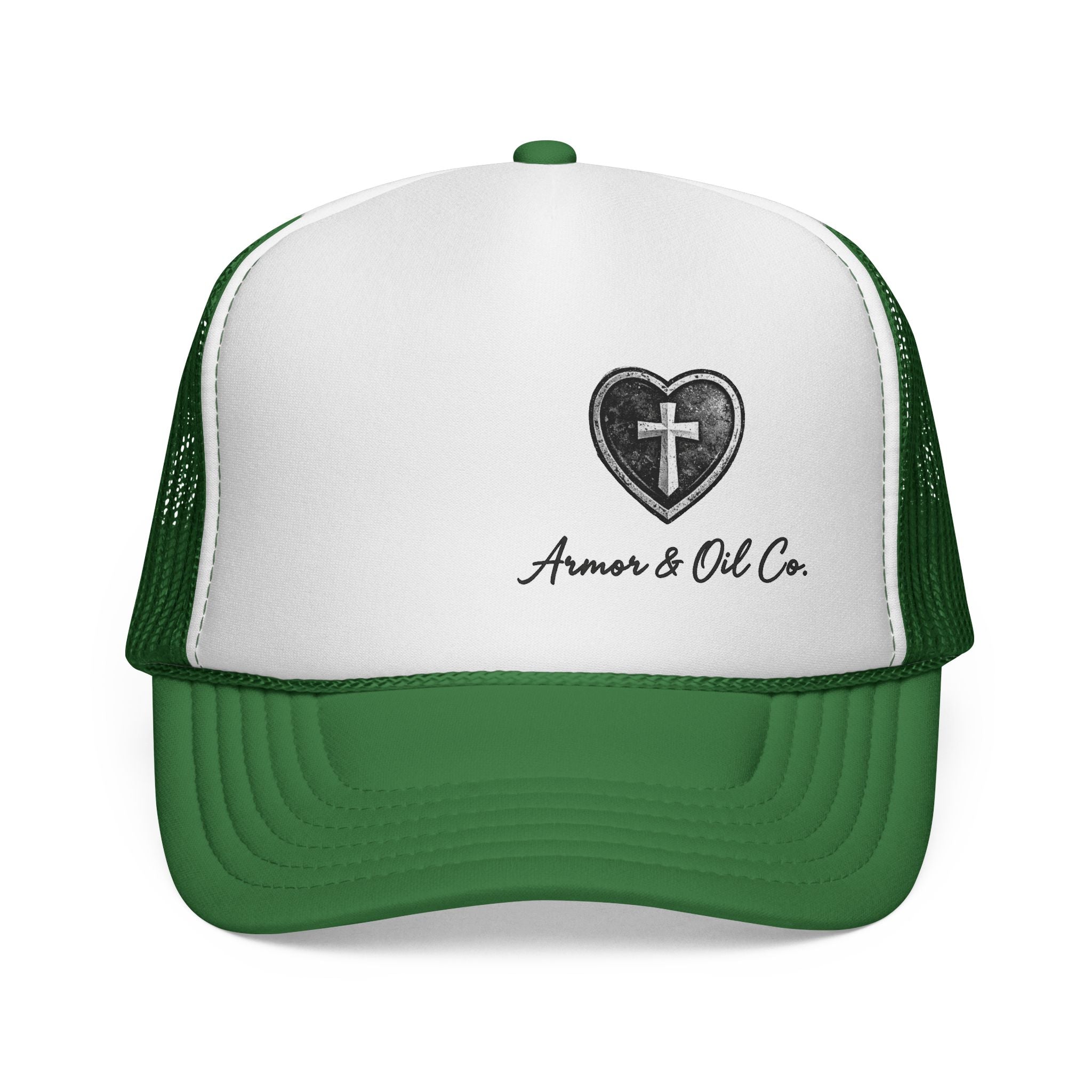 ✨🤍 Armor & Oil Co. Heart Cross Women’s Trucker Hat