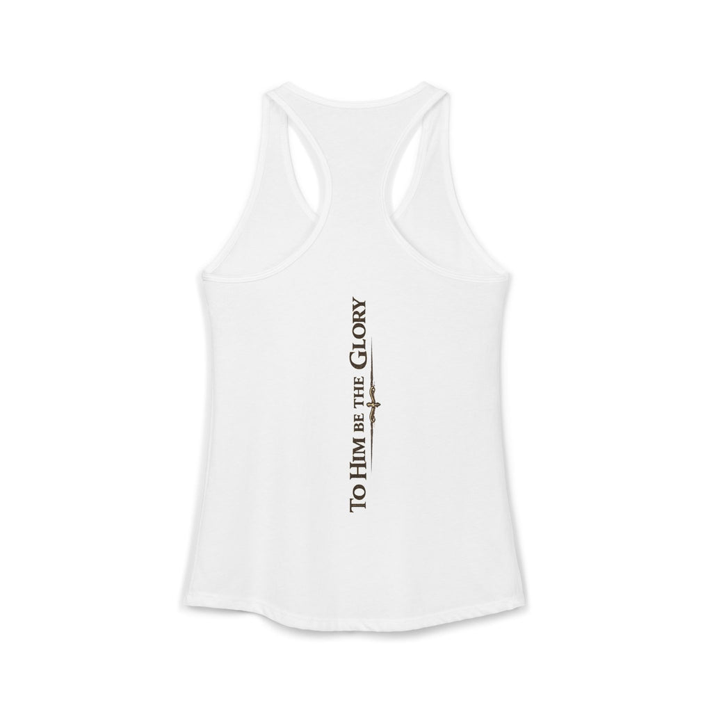 To Him Be the Glory – Women’s Racerback Tank