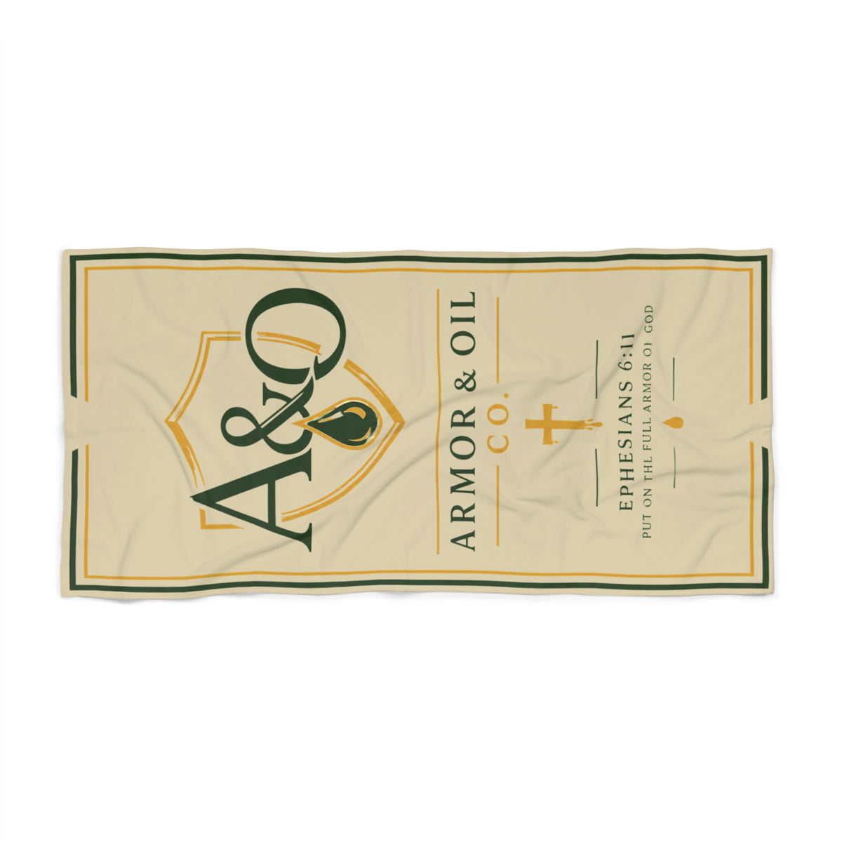 Armor & Oil Co. Signature Beach Towel ☀️🌊