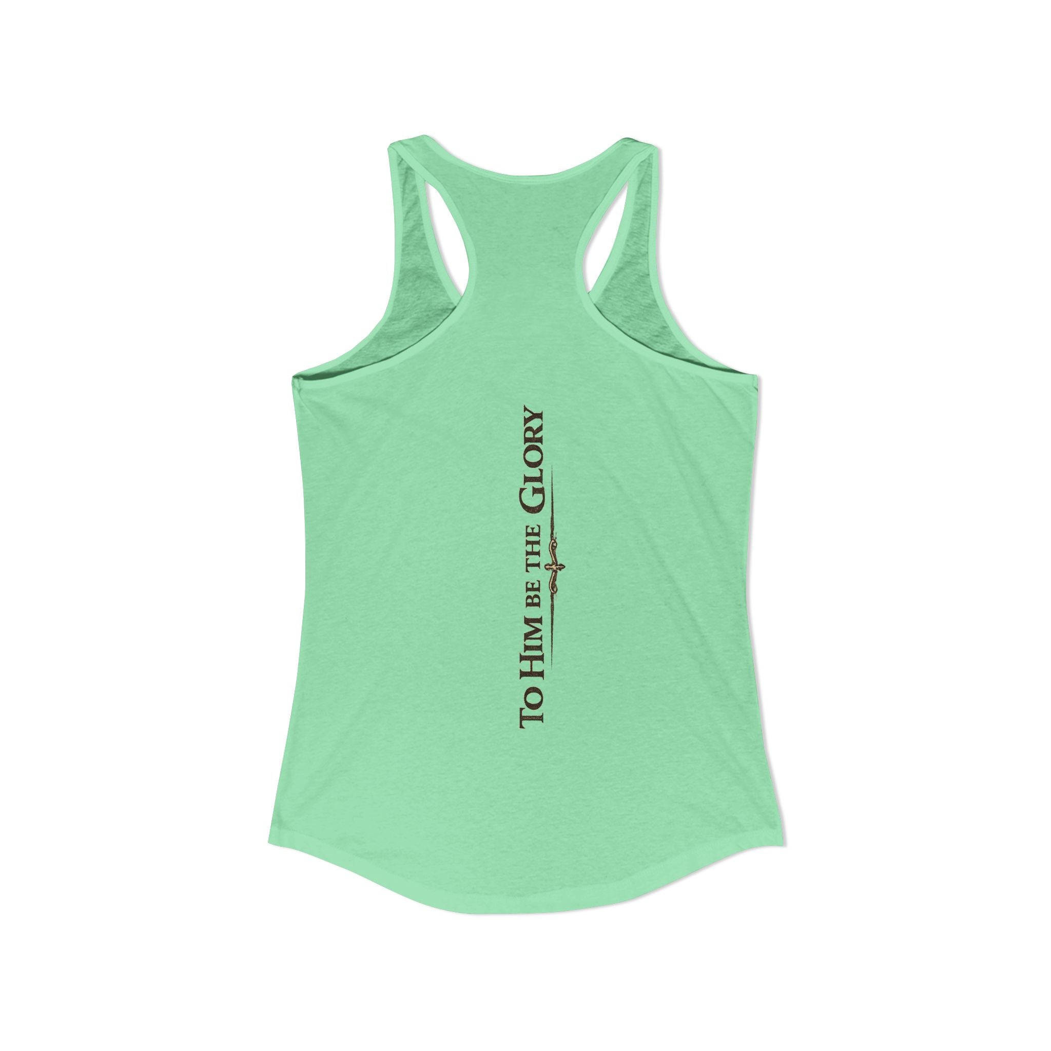 To Him Be the Glory – Women’s Racerback Tank