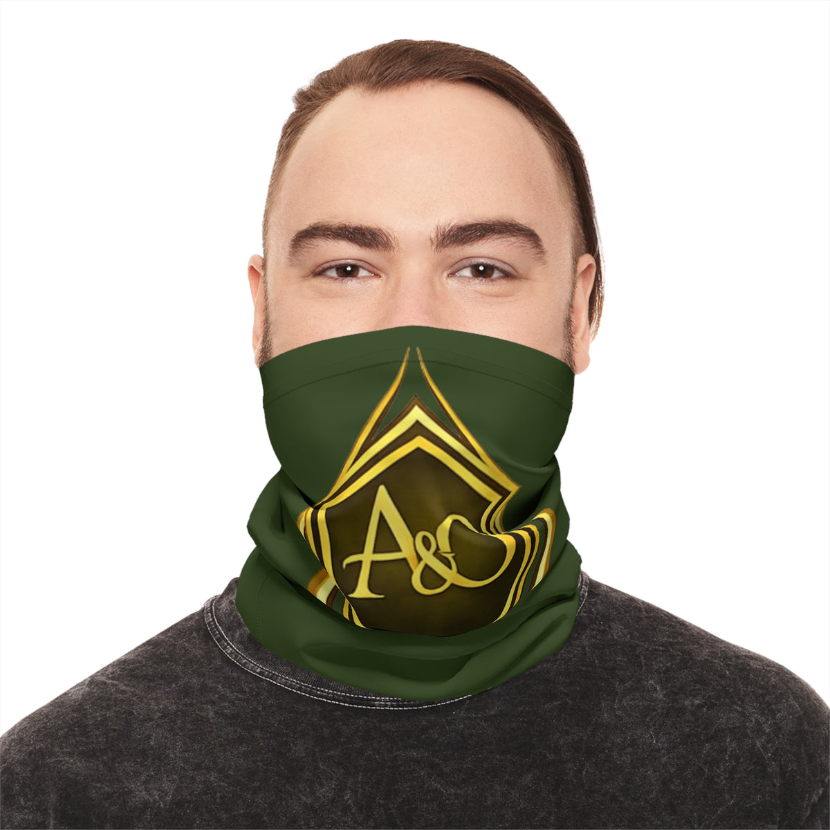 Armor & Oil Co. Lightweight Neck Gaiter (green/gold) 🛡️