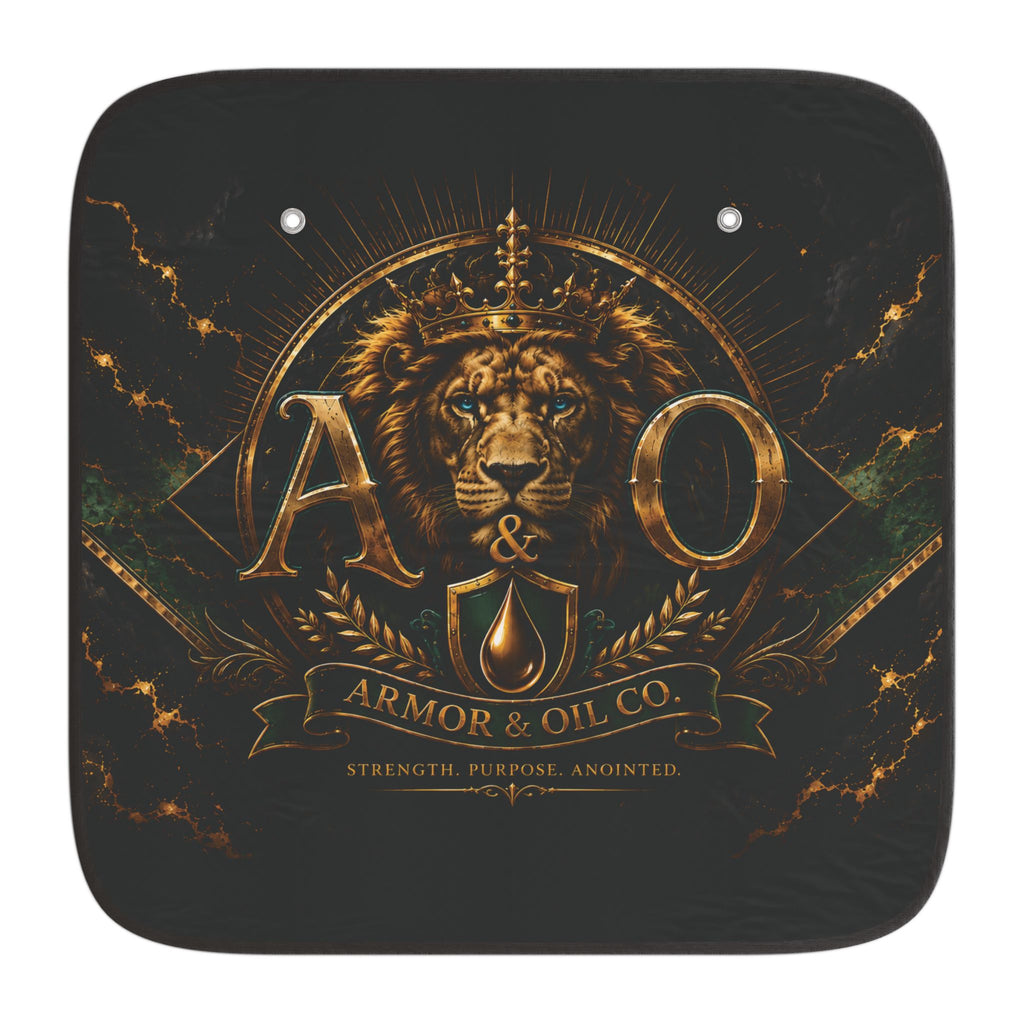 Armor & Oil Co. Car Sunshades 🦁🛡️