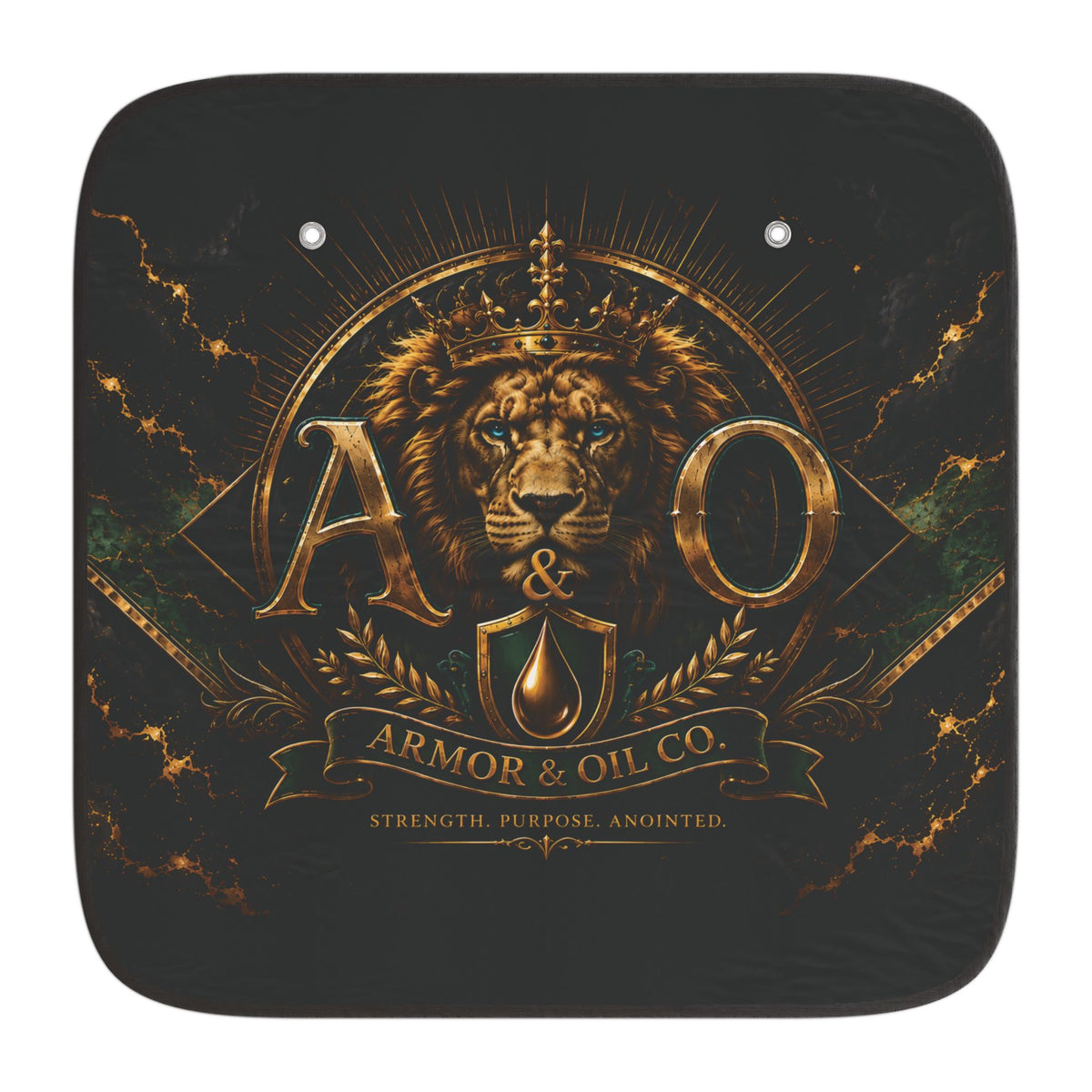 Armor & Oil Co. Car Sunshades 🦁🛡️