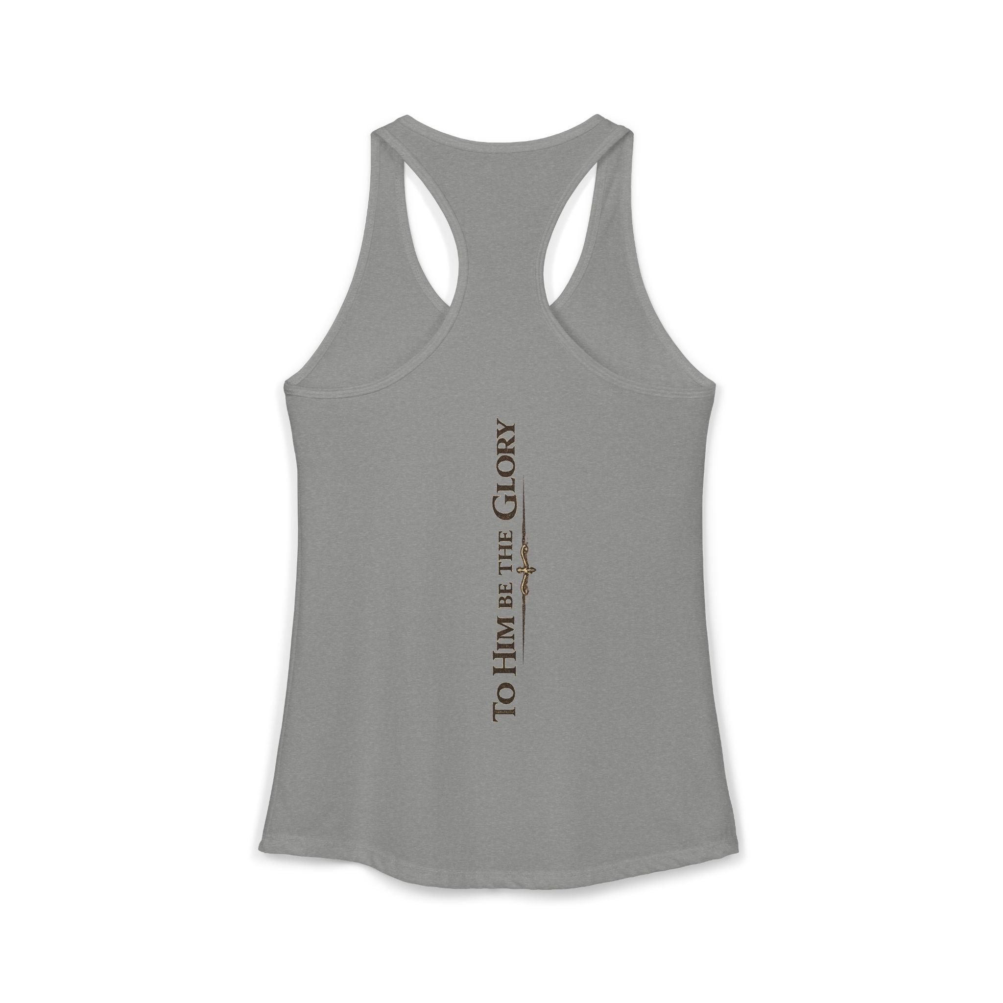 To Him Be the Glory – Women’s Racerback Tank