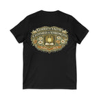 Guided by Faith, Clothed in Strength – Women’s V-Neck Tee