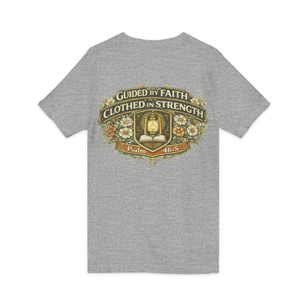 Guided by Faith, Clothed in Strength – Women’s V-Neck Tee