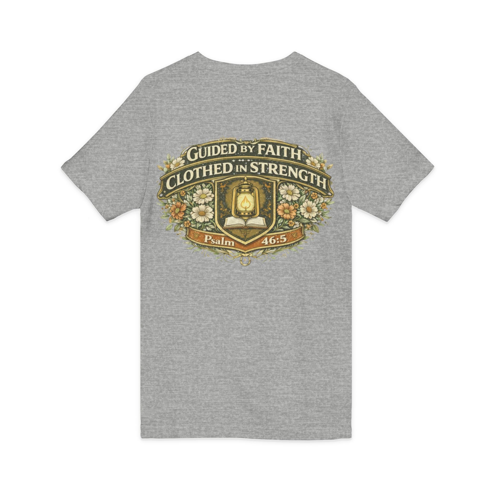 Guided by Faith, Clothed in Strength – Women’s V-Neck Tee
