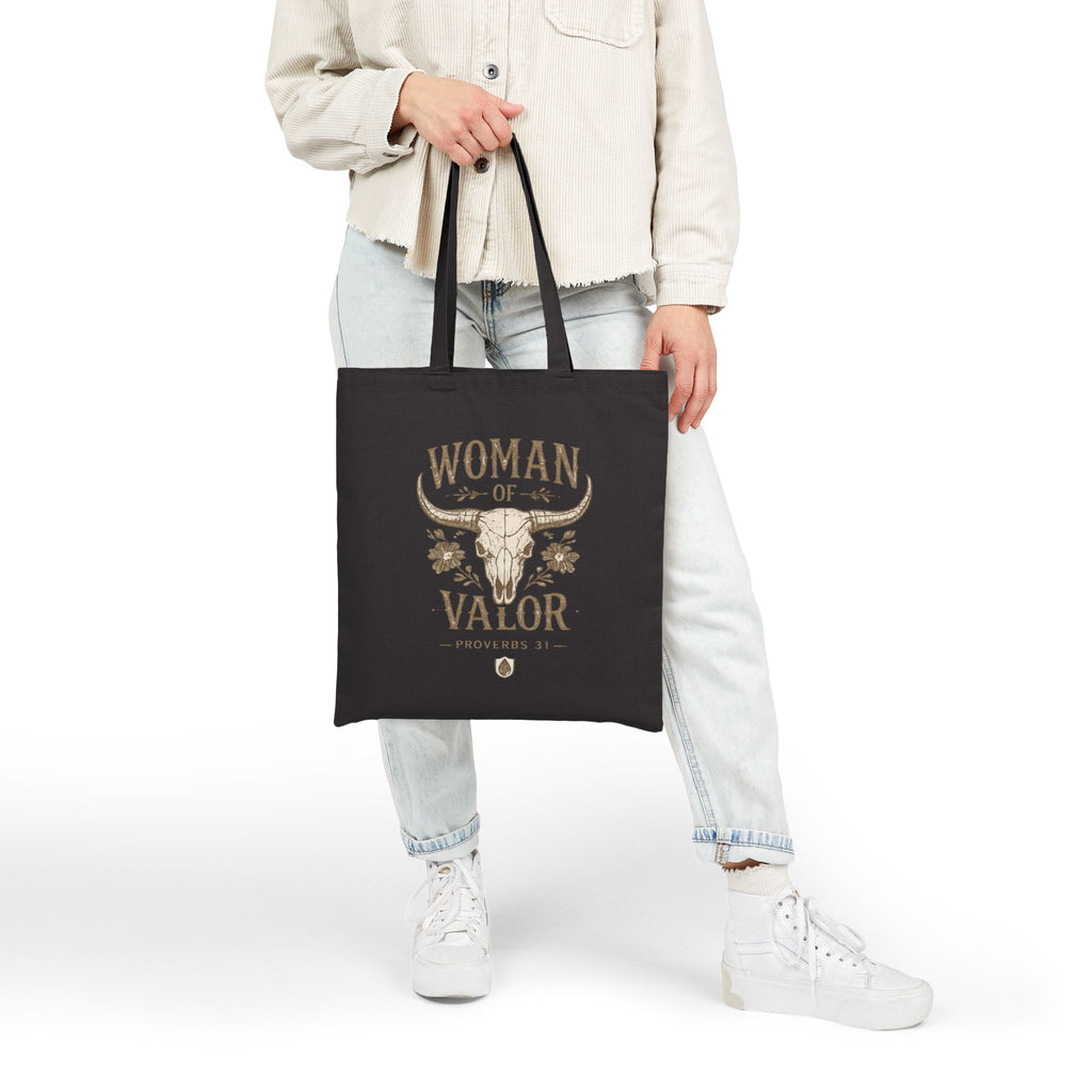 Woman of Valor Canvas Tote Bag