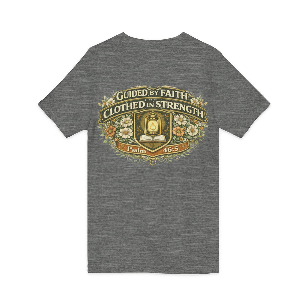 Guided by Faith, Clothed in Strength – Women’s V-Neck Tee