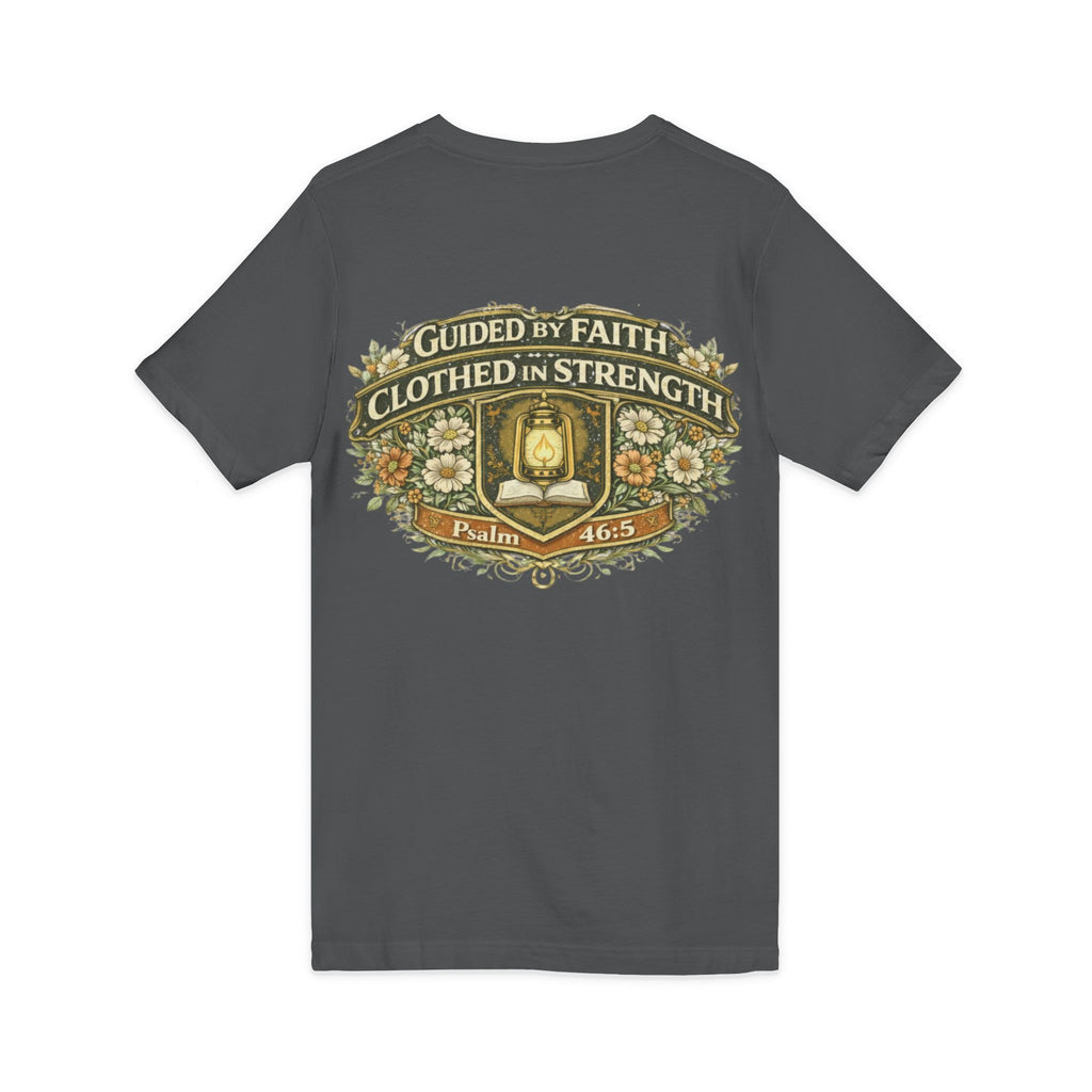 Guided by Faith, Clothed in Strength – Women’s V-Neck Tee