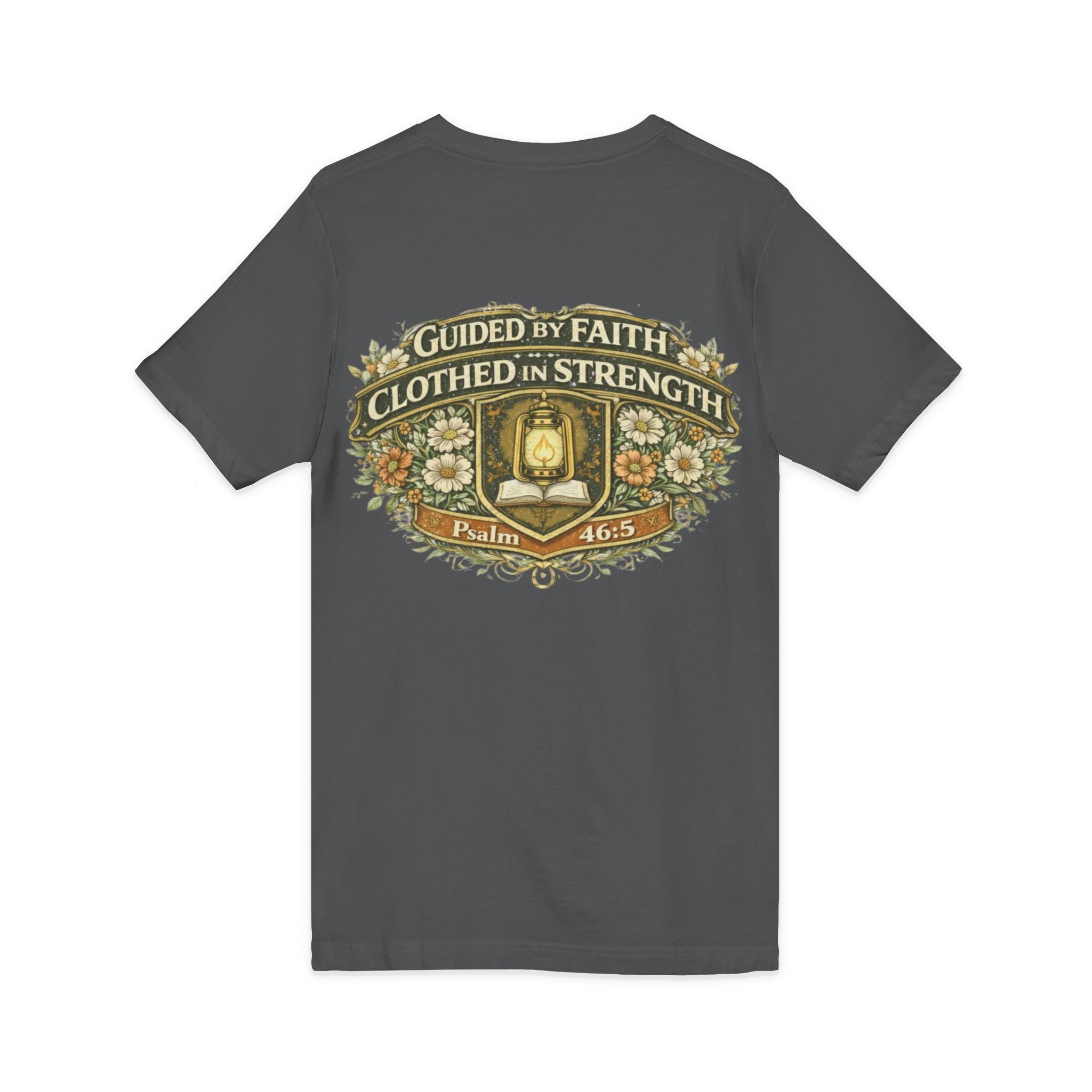 Guided by Faith, Clothed in Strength – Women’s V-Neck Tee