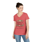 Walking in Grace – Women’s V-Neck Tee