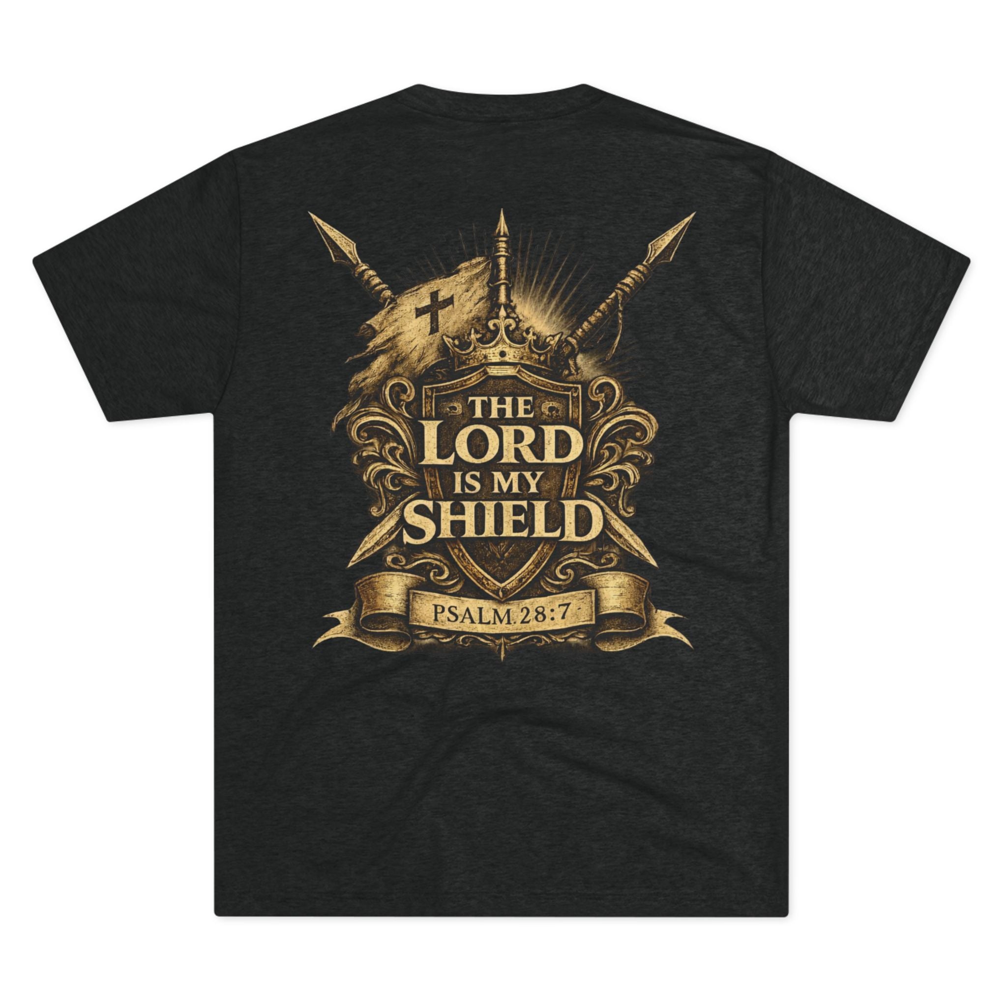 🛡️⚔️ “The Lord Is My Shield” Men’s Tee