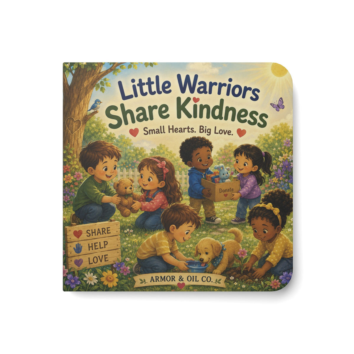 Little Warriors Share Kindness – 6x6 Board Book