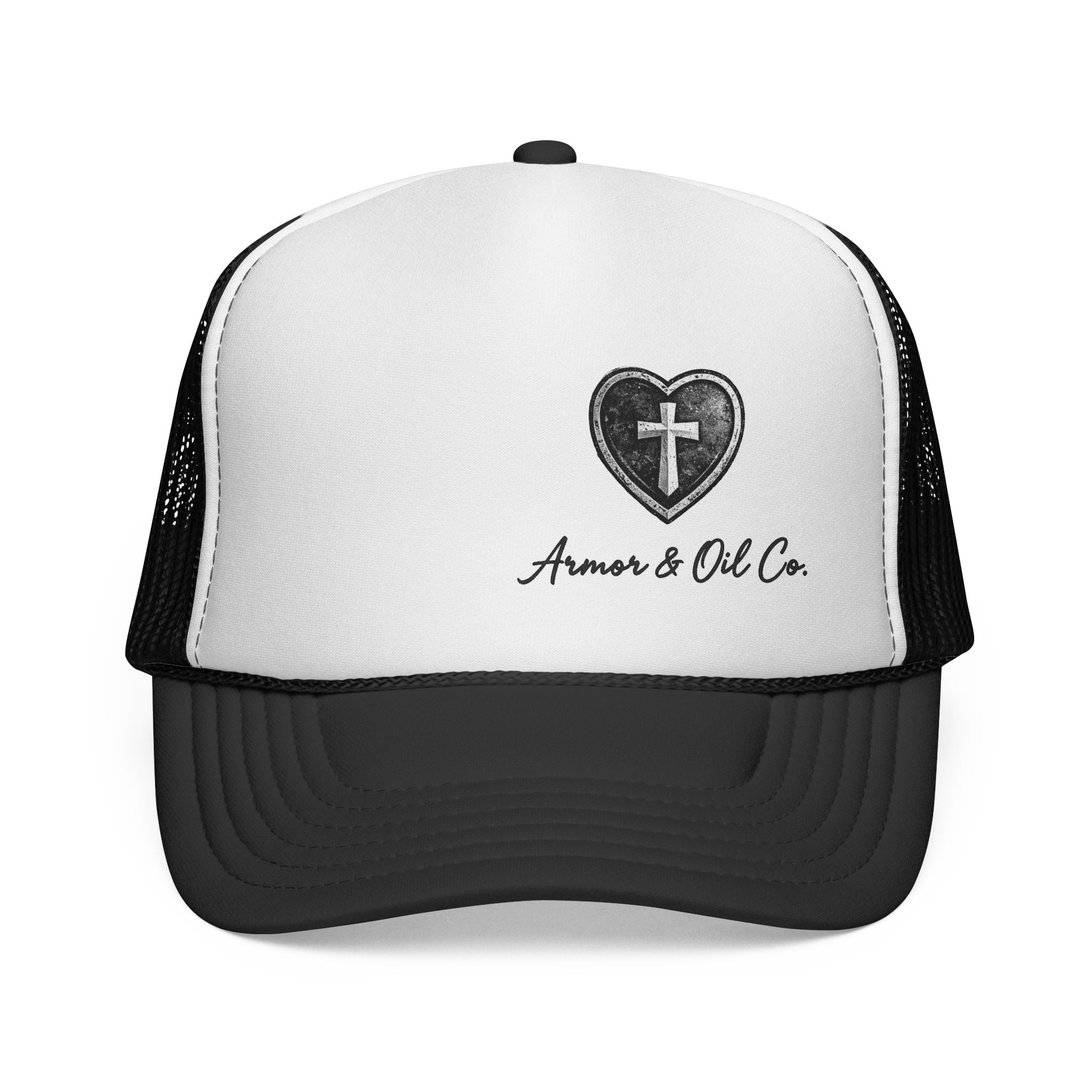 ✨🤍 Armor & Oil Co. Heart Cross Women’s Trucker Hat