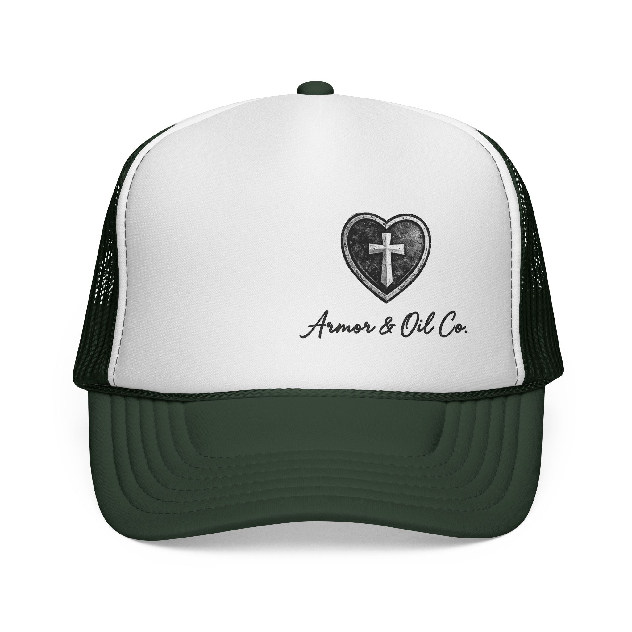 ✨🤍 Armor & Oil Co. Heart Cross Women’s Trucker Hat