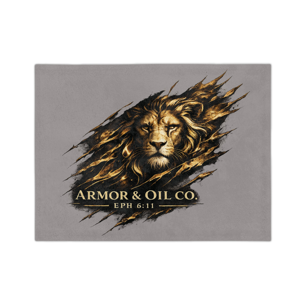 Armor & Oil Co. Lion Velveteen Blanket 🦁