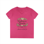 Walking in Grace – Women’s V-Neck Tee