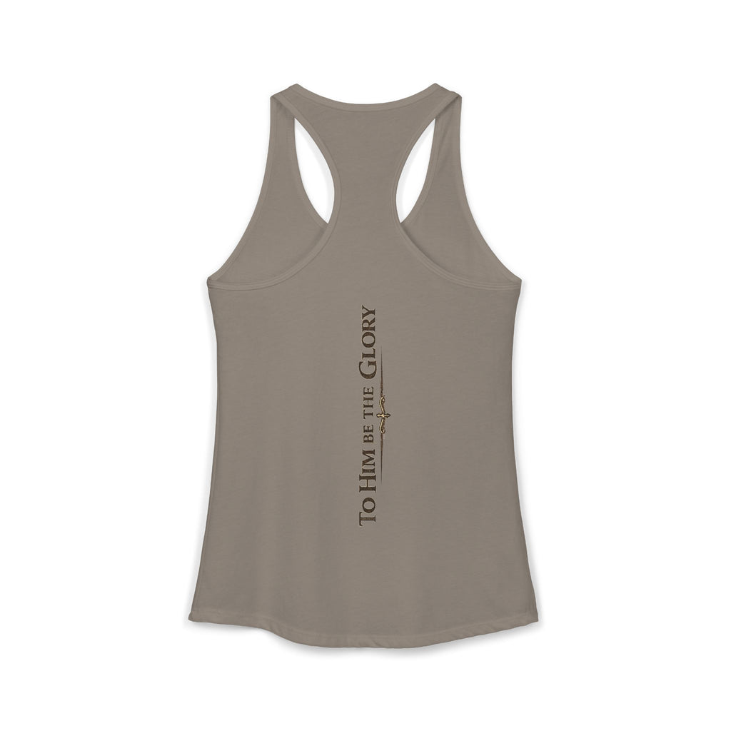 To Him Be the Glory – Women’s Racerback Tank