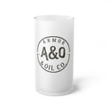Armor & Oil Co. Frosted Glass Beer Mug