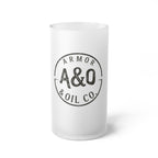 Armor & Oil Co. Frosted Glass Beer Mug