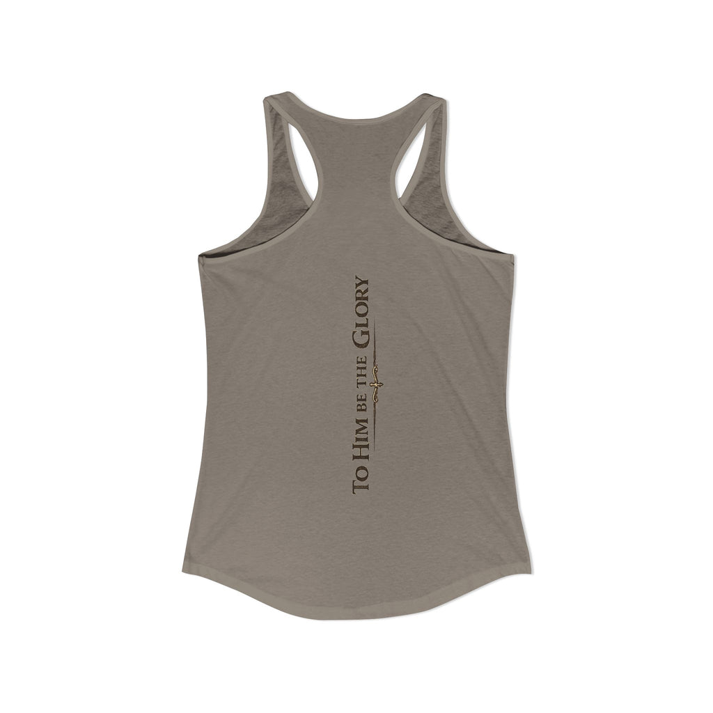 To Him Be the Glory – Women’s Racerback Tank