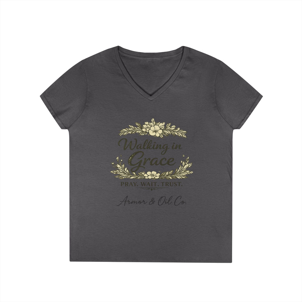 Walking in Grace – Women’s V-Neck Tee