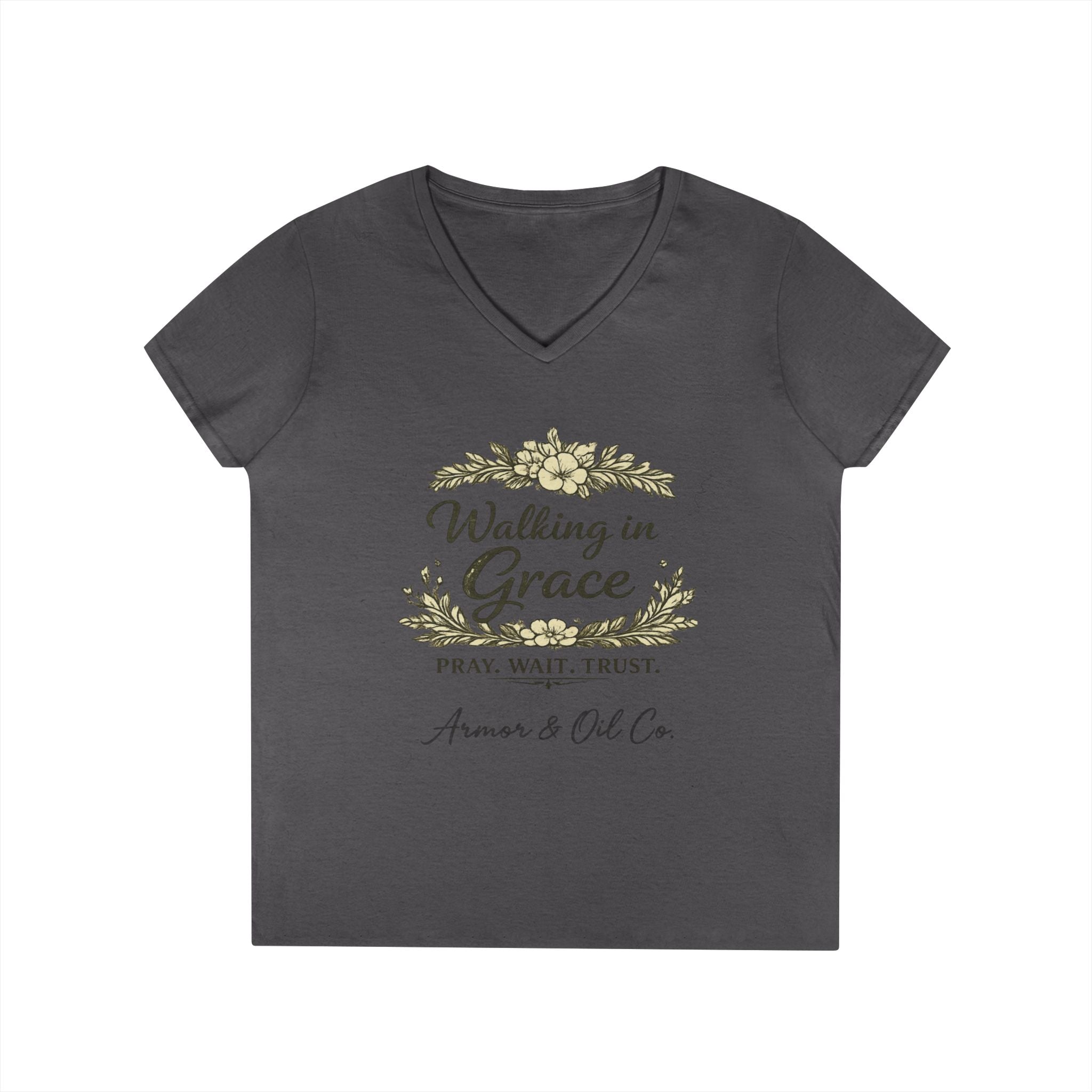 Walking in Grace – Women’s V-Neck Tee