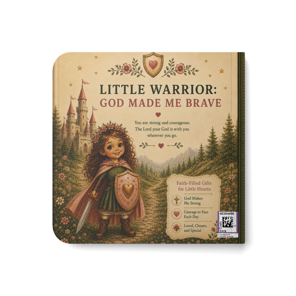 Little Warrior Girl: God Made Me Brave– 6x6 Board Book