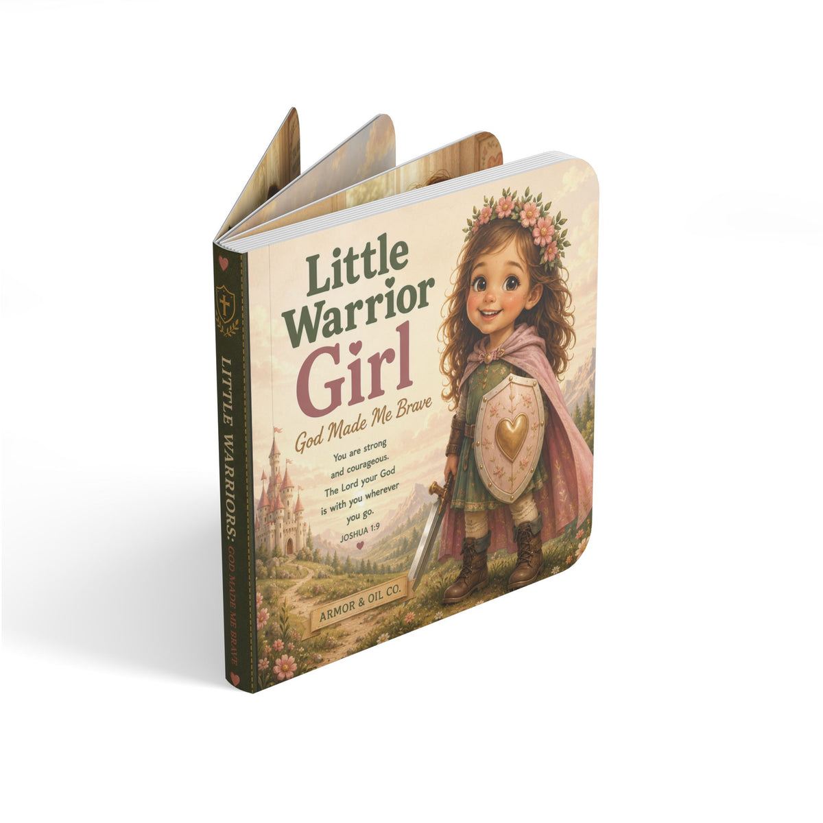 Little Warrior Girl: God Made Me Brave– 6x6 Board Book