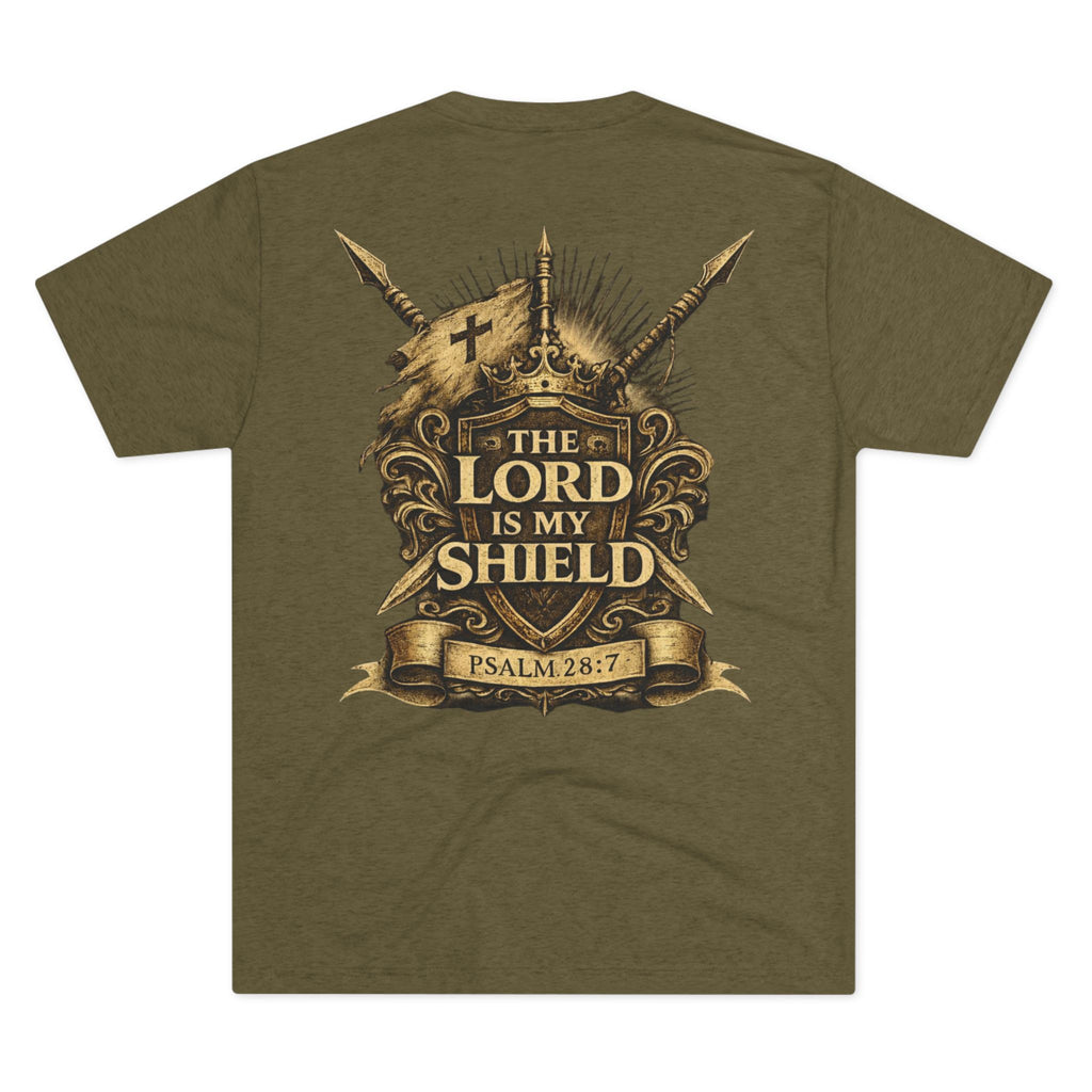 🛡️⚔️ “The Lord Is My Shield” Men’s Tee