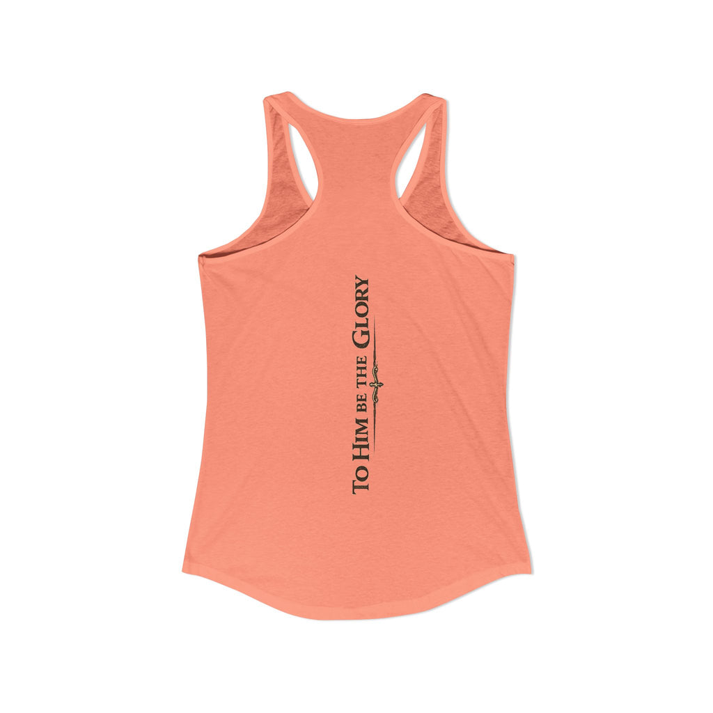 To Him Be the Glory – Women’s Racerback Tank