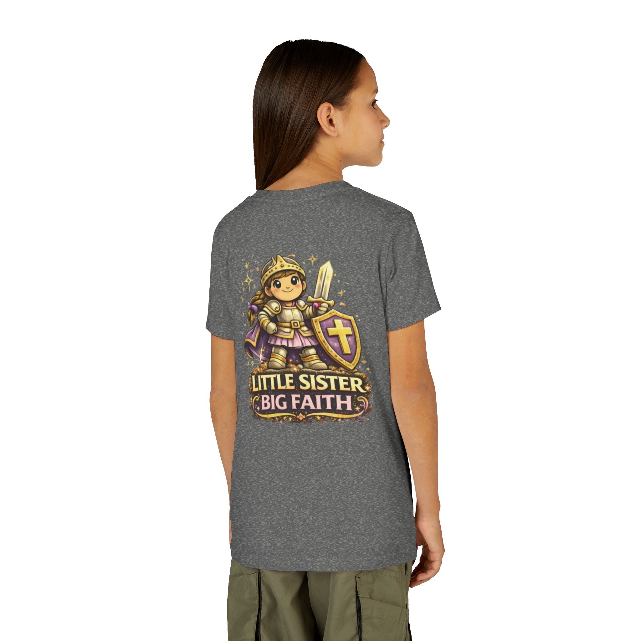 Little Sister, Big Faith – Girl's Tee