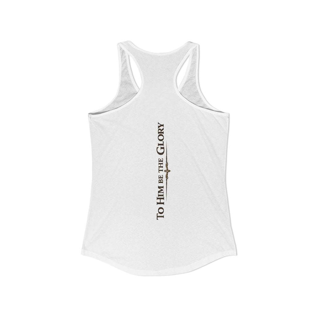 To Him Be the Glory – Women’s Racerback Tank