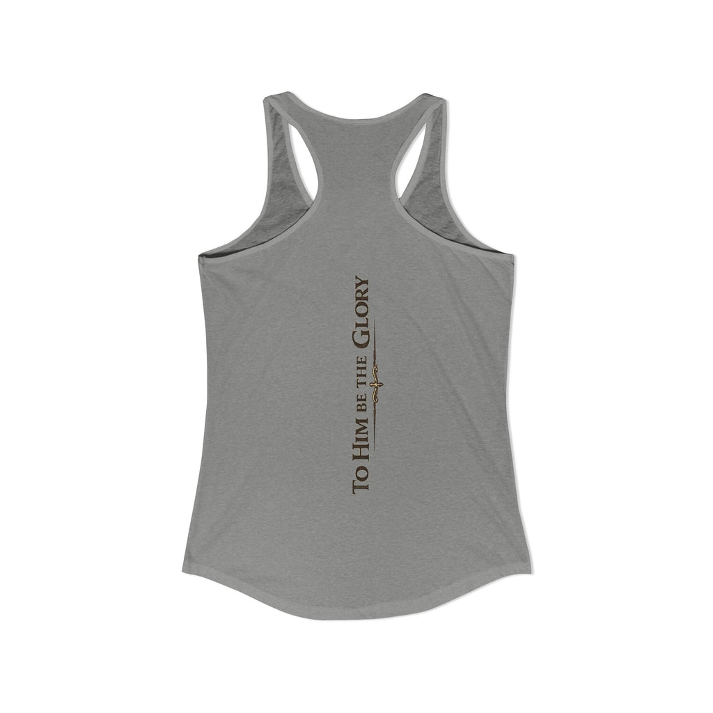 To Him Be the Glory – Women’s Racerback Tank